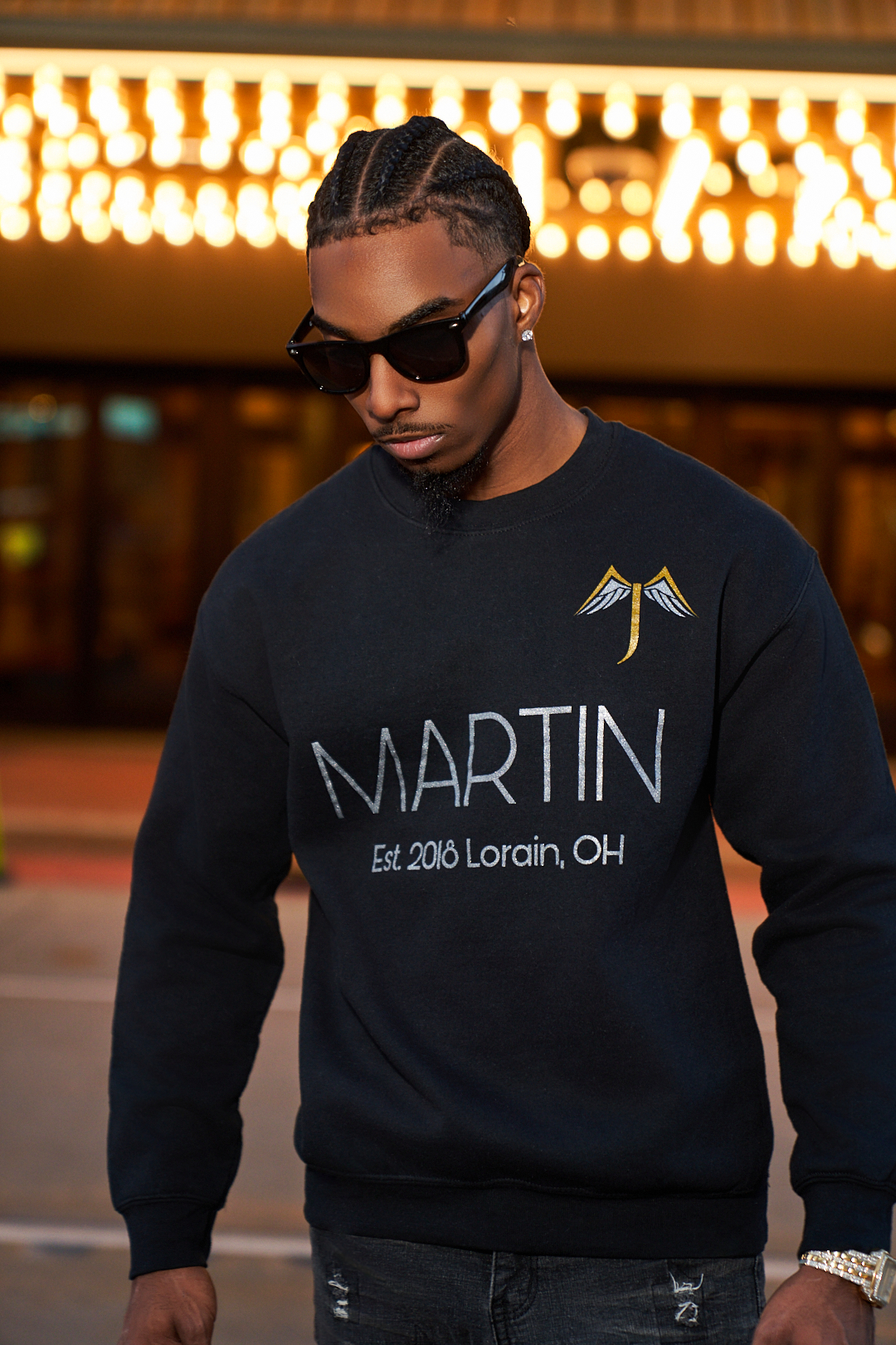 Black Martin Crewneck